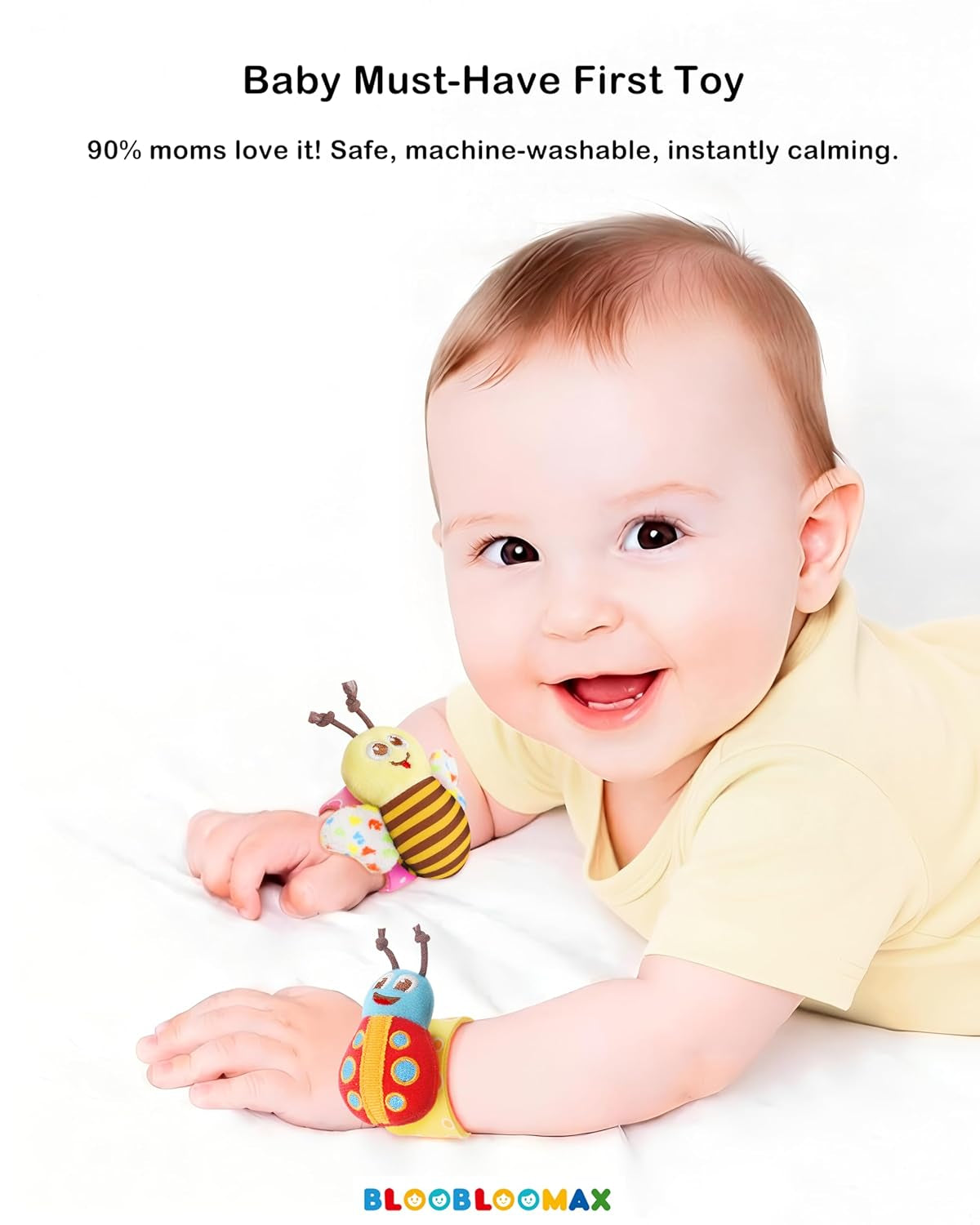Wrist Rattle Socks and Foot Finder Set, Baby Girl Boy Toys