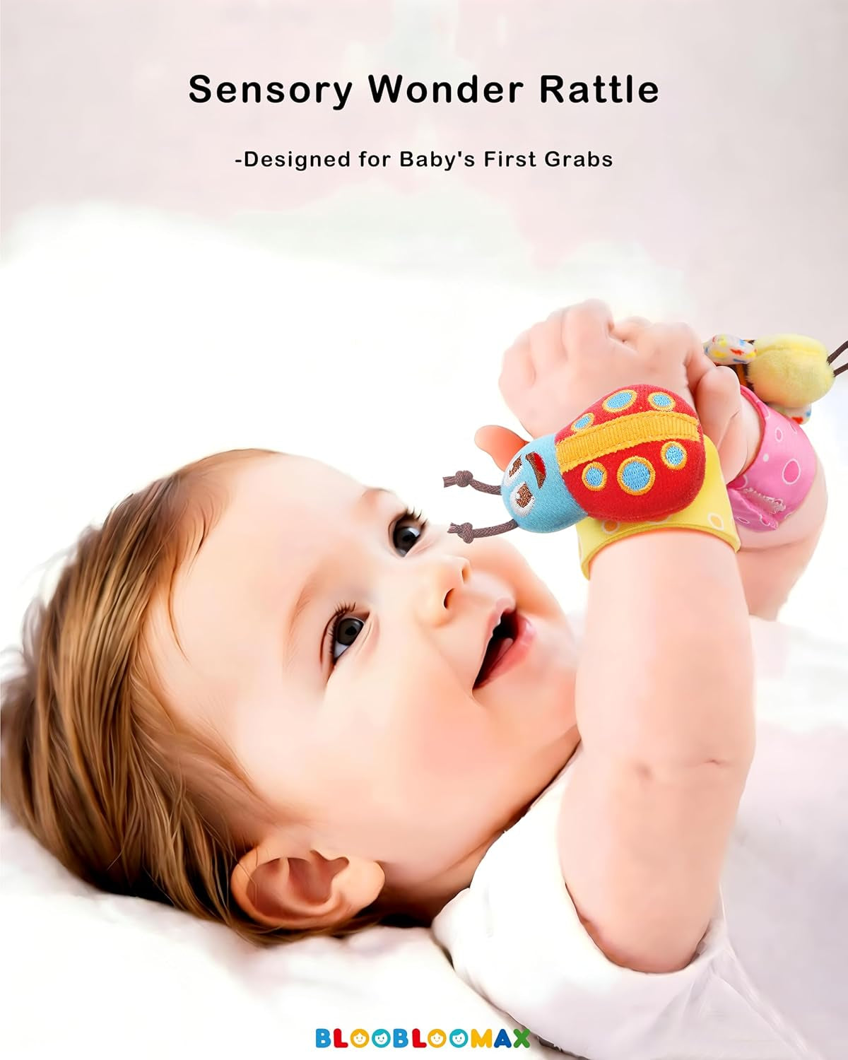 Wrist Rattle Socks and Foot Finder Set, Baby Girl Boy Toys