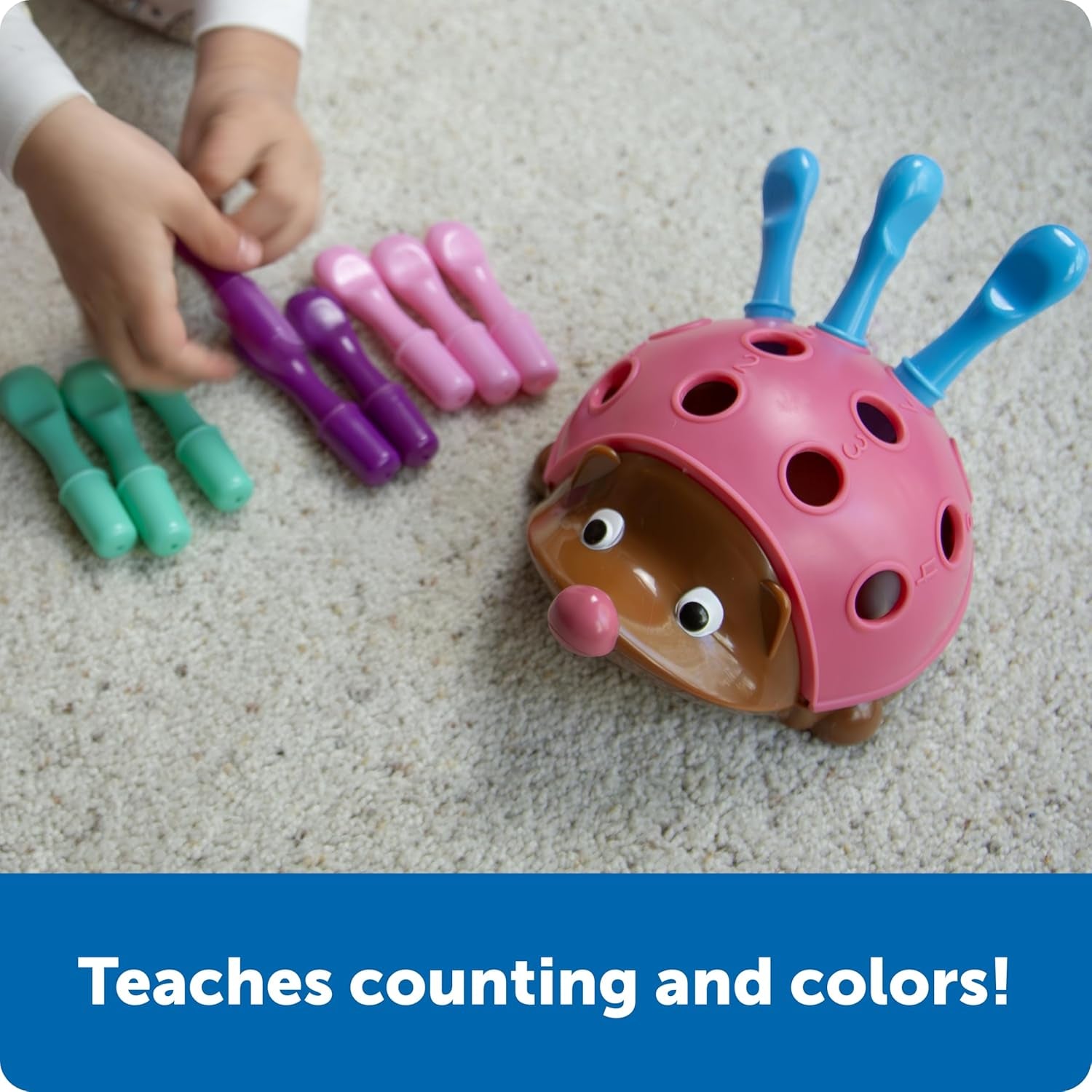 Spike the Fine Motor Hedgehog Pink