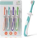 Toddler Toothbrush 1-2 Years - Soft Grip (4-Pack)