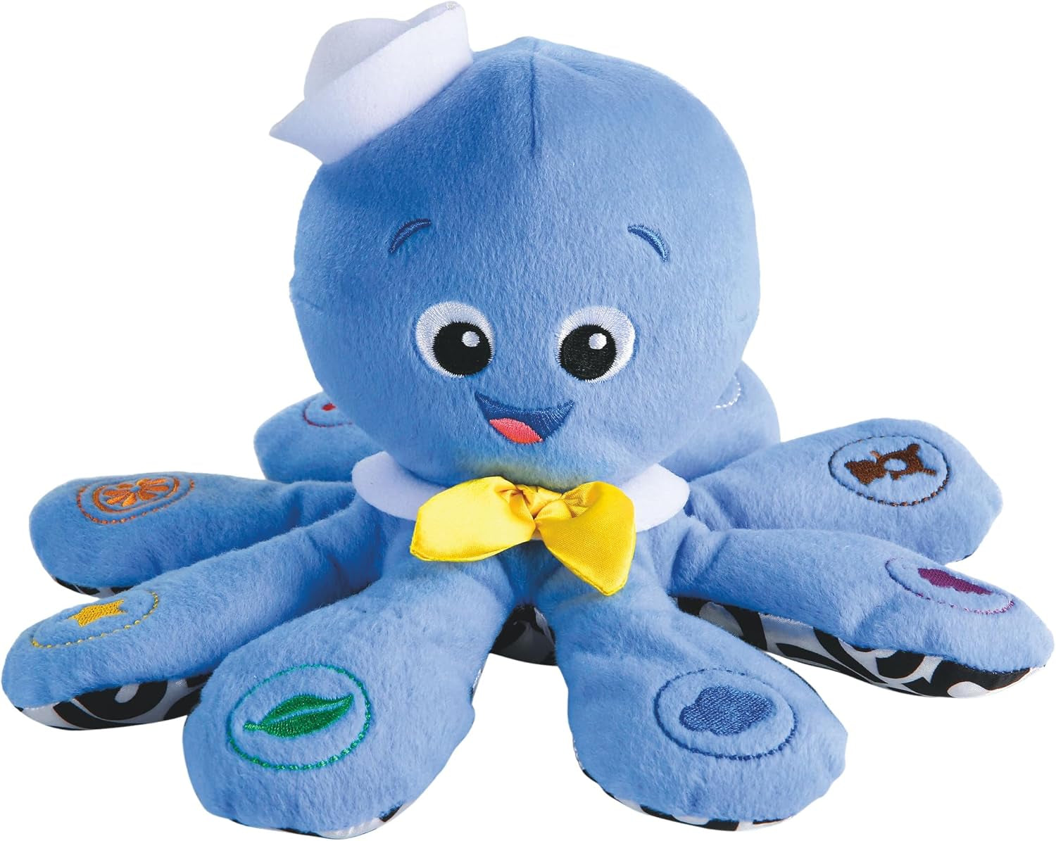 Octoplush Musical Huggable Stuffed Animal Plush Toy, Learn Colors in 3 Languages, Blue, 11" Age 3 Month and Up,