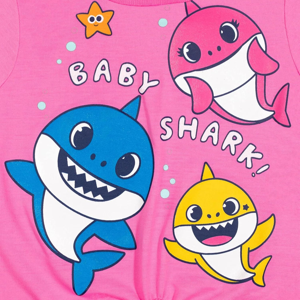Baby Shark T-Shirt and Leggings Outfit Set Infant to Little Kid