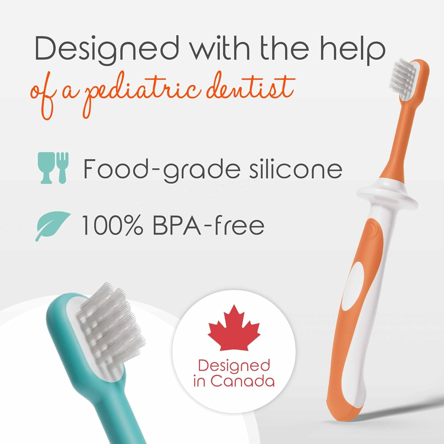 Toddler Toothbrush 1-2 Years - Soft Grip (4-Pack)