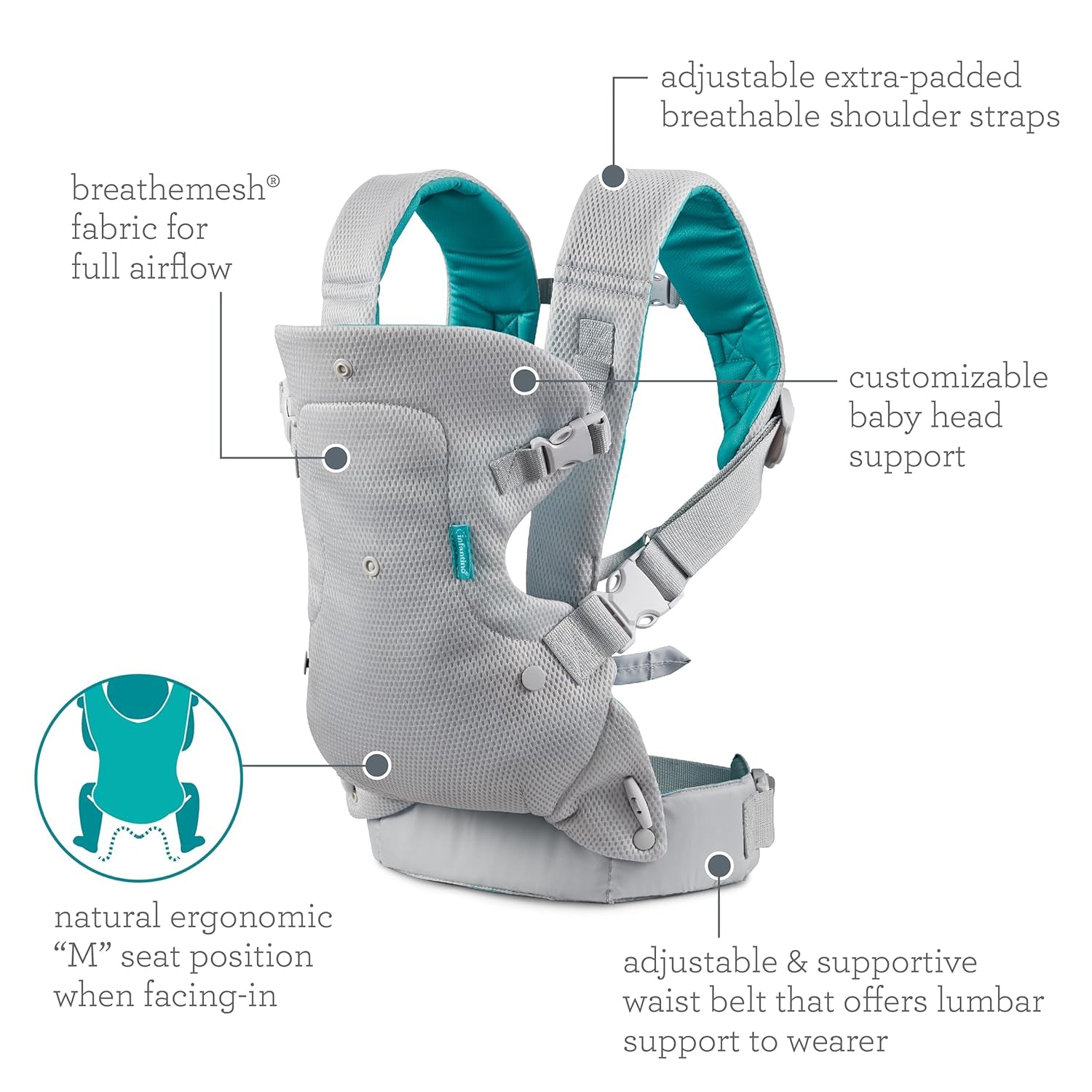 Flip Advanced 4-In-1 Light & Airy Baby Carrier
