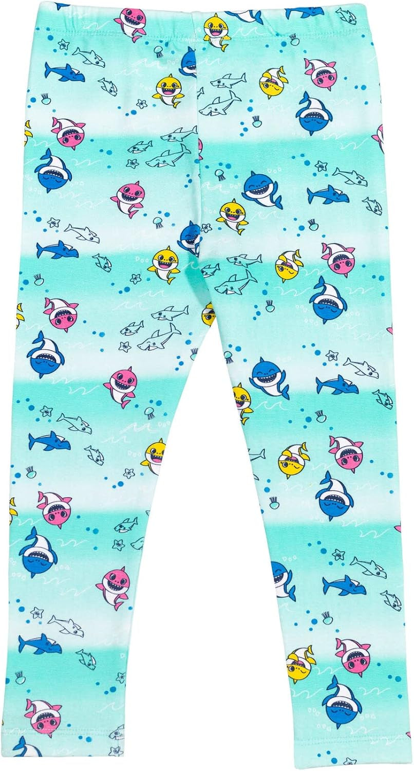 Baby Shark T-Shirt and Leggings Outfit Set Infant to Little Kid