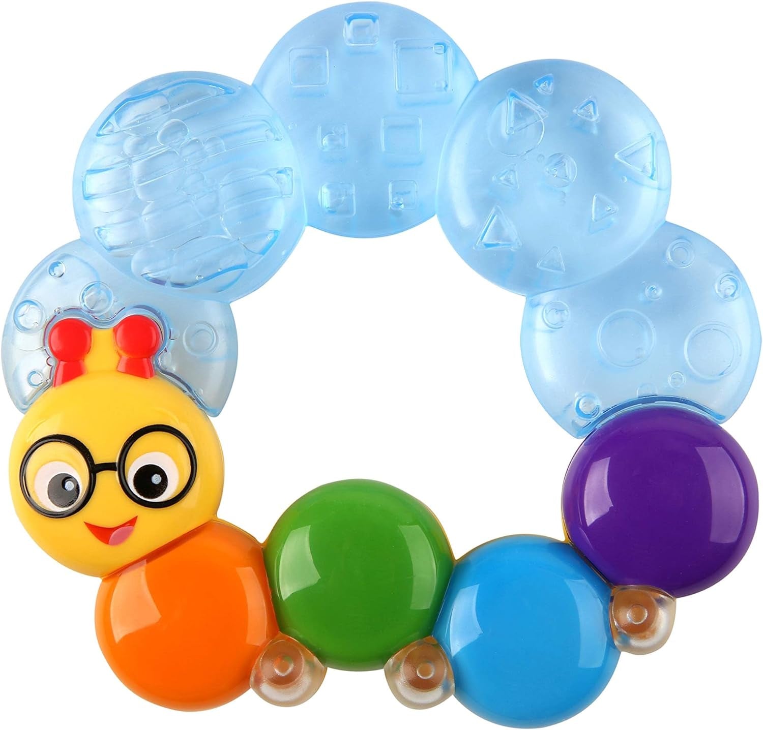 Teether-Pillar Rattle and Chill Teething Toy, Ages 3 Months +
