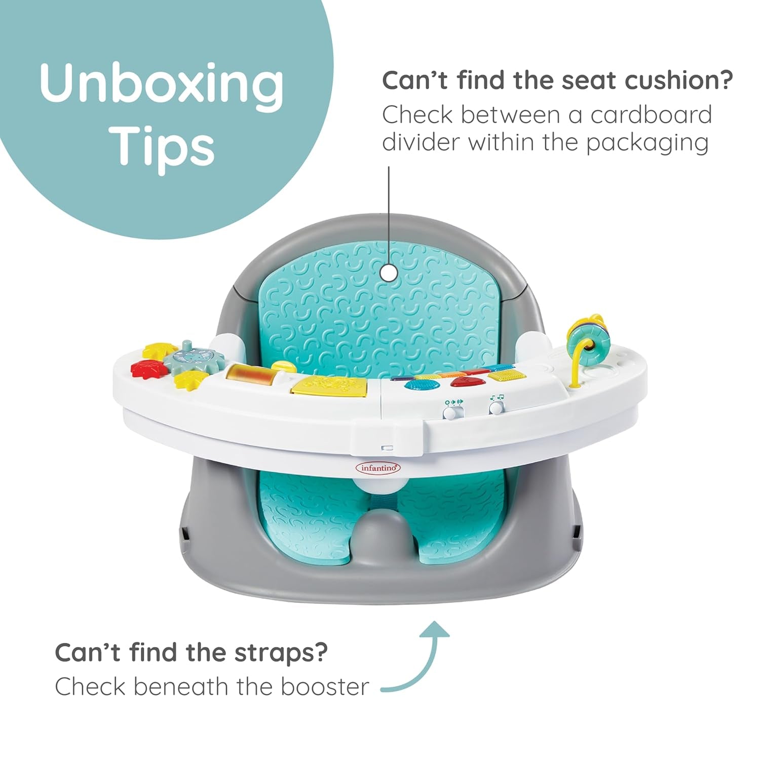 Music & Lights 3-In-1 Discovery Seat & Booster, Mint