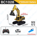 2.4G Remote Control Excavator Dump Truck RC Model Car Toy Professional Alloy Plastic Simulation Construction Vehicle for Kid