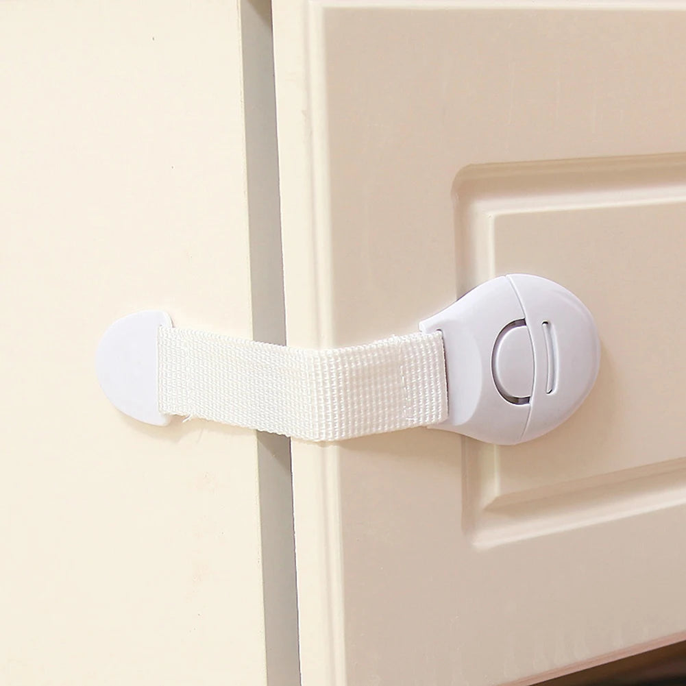 10Pcs Child Safety Cabinet Lock Baby Proof Security Protector Drawer Door Cabinet Lock Plastic Protection Kids Safety Door Lock