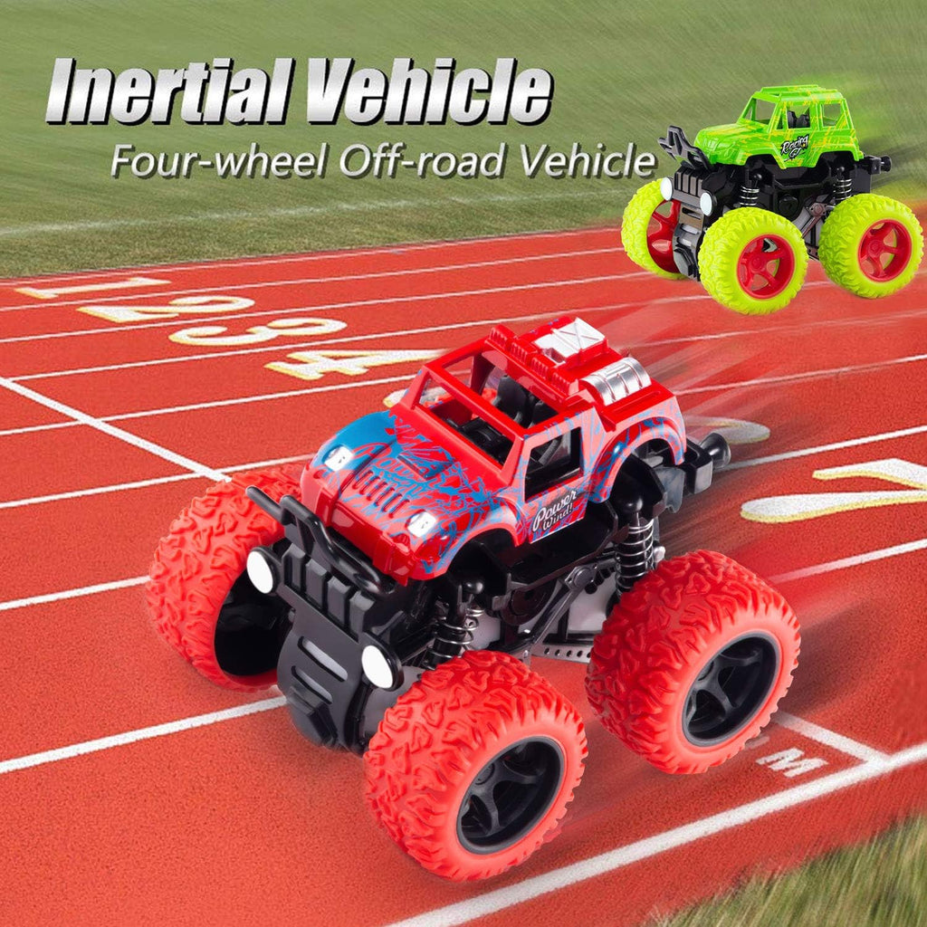 Monster Trucks for Boys Age 4-7, Toy Trucks for Toddlers 2-4 Years (4 Pack)