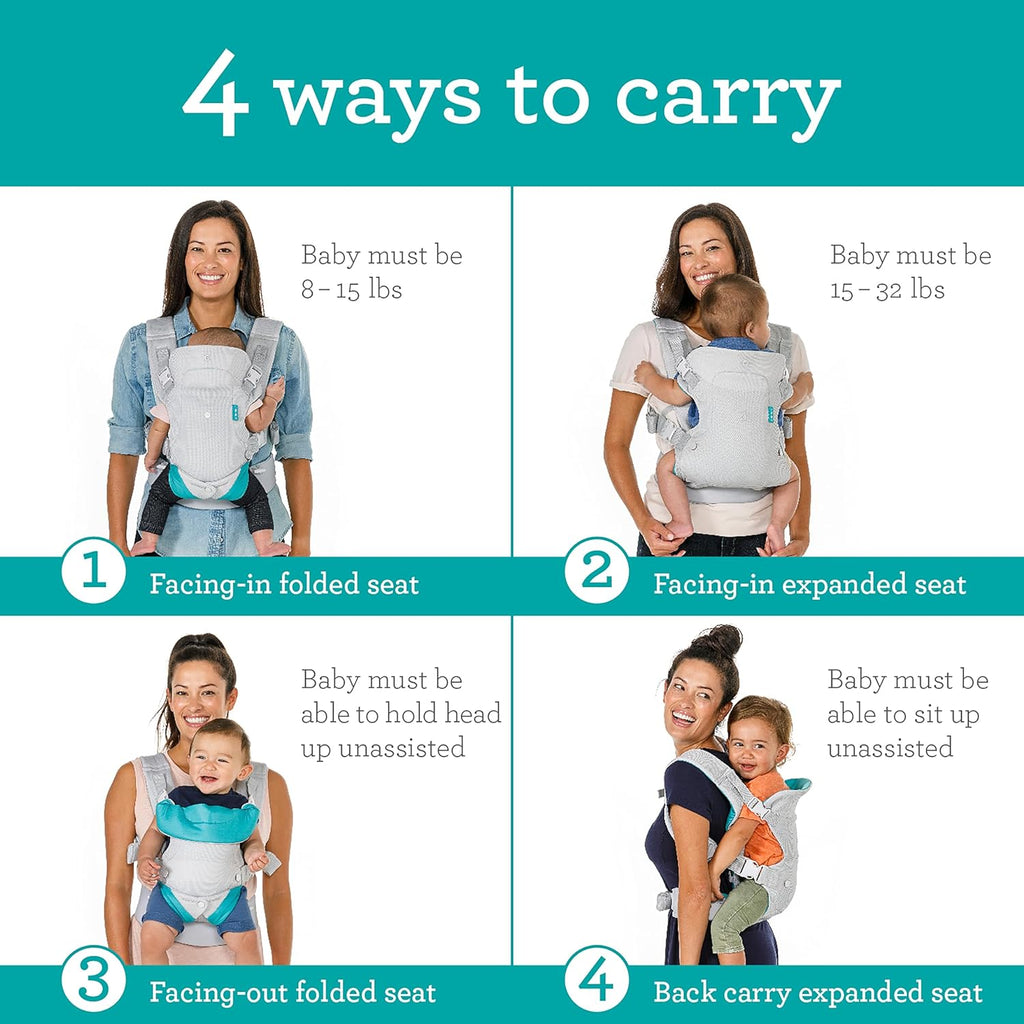 Flip Advanced 4-In-1 Light & Airy Baby Carrier