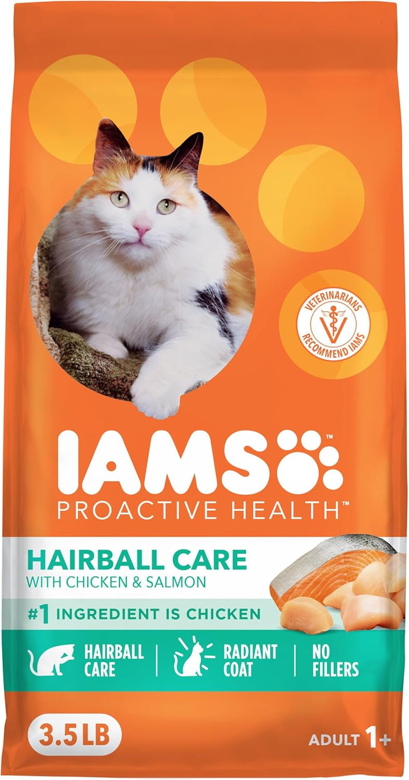 Proactive Health Hairball Dry Cat Food, Chicken & Salmon, 3.5 Lb