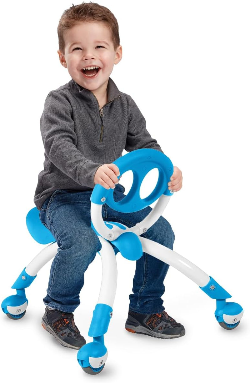 Pewi Walking Ride on Toy - from Baby Walker to Toddler Ride on for Ages 9 Months to 3 Years Old, YPIW3, Blue