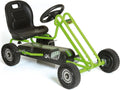 Kids Pedal Go Kart, 4 Wheel Bike Cart, Ride for Ages 4-8, Green