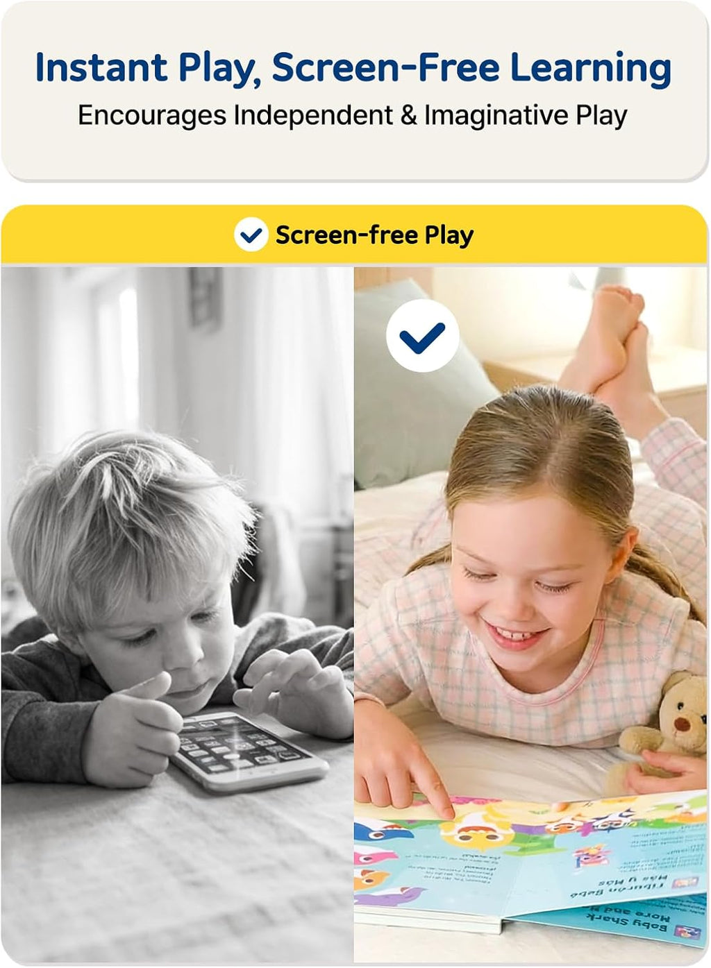 Baby Shark Sing-Alongs 10 Button Sound Book | Baby Shark Toys | Learning & Education Toys | Interactive Baby Books for Toddlers 1-3 | Gifts for Boys & Girls