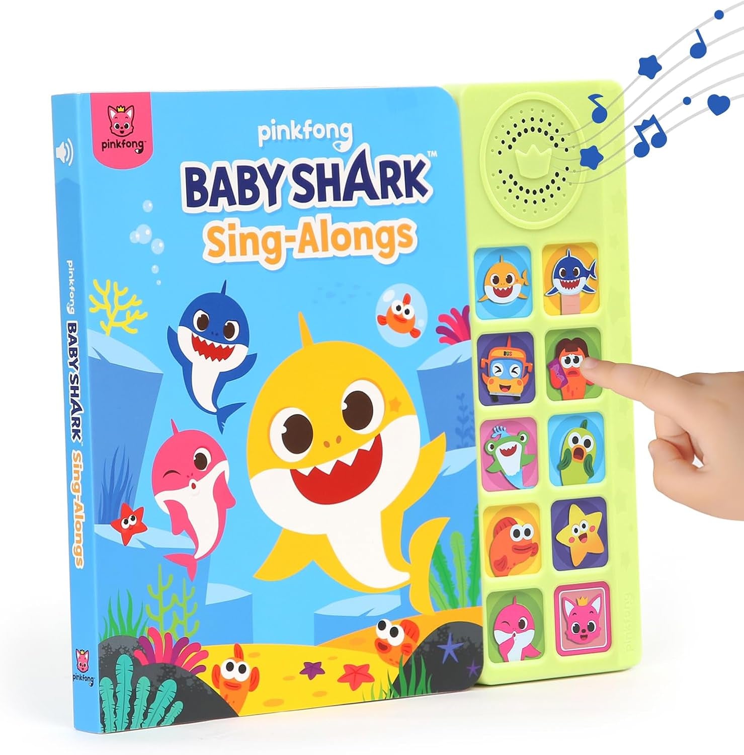 Baby Shark Sing-Alongs 10 Button Sound Book | Baby Shark Toys | Learning & Education Toys | Interactive Baby Books for Toddlers 1-3 | Gifts for Boys & Girls