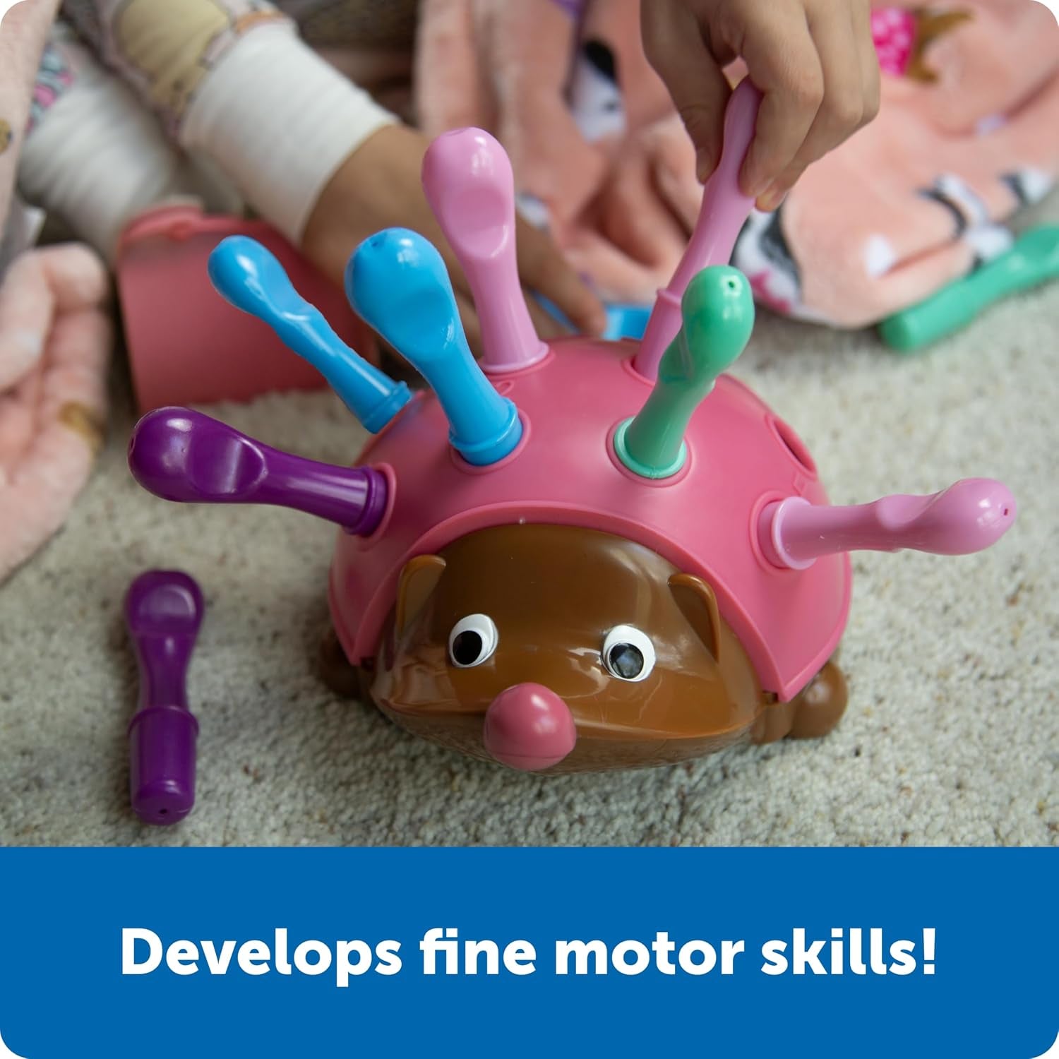 Spike the Fine Motor Hedgehog Pink
